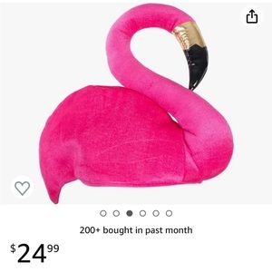 Two flamingo hats. Two tutu's.